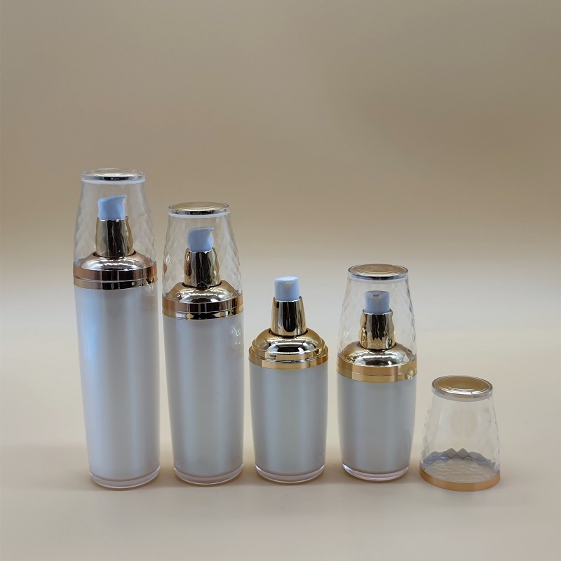 Gel Refill Pack - 120ML ボウル型アクリルポンプボトル 美容液/ローション/乳液/ファンデーション/ジェル化粧水 エッセンス モイスチャーゲル スキンケア化粧品容器