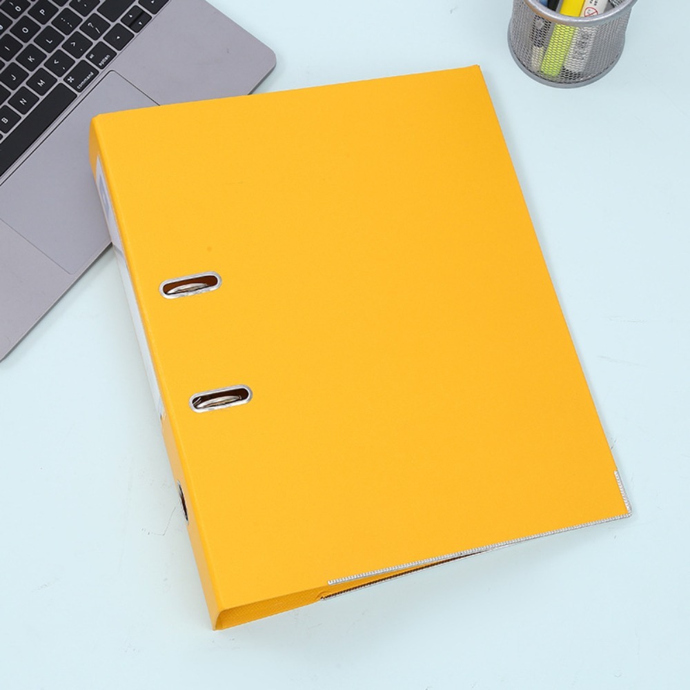 Binder A4 Lever - ポータブル2穴レバーアーチファイル、レバーアーチフォルダー、A4バインダーフォルダー、プラスチック製大容量2穴バインダー、オフィス用品