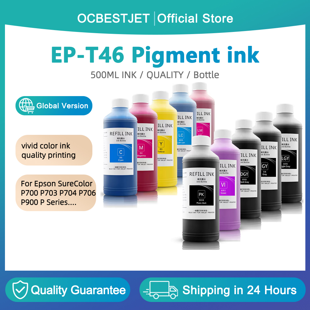 Fountain Pen Bottled Ink - 500 ミリリットル/ボトル防水顔料インクエプソン T46S エプソン SureColor P700