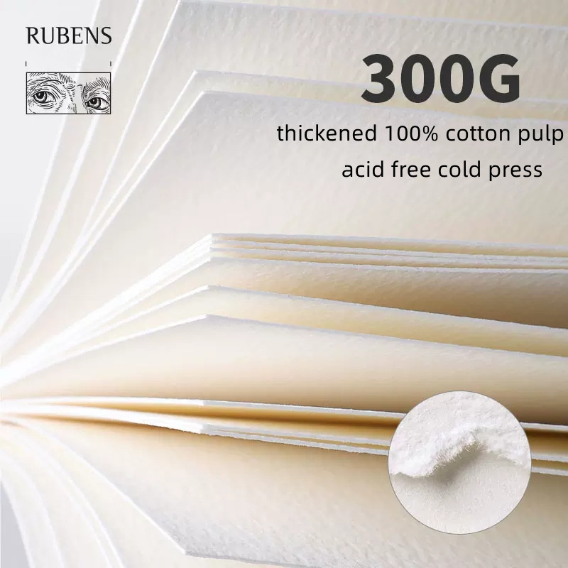100% コットン水彩紙,新しいデザイン,高吸収性,プロの水 - Ink Blotter Paper のレビューと価格