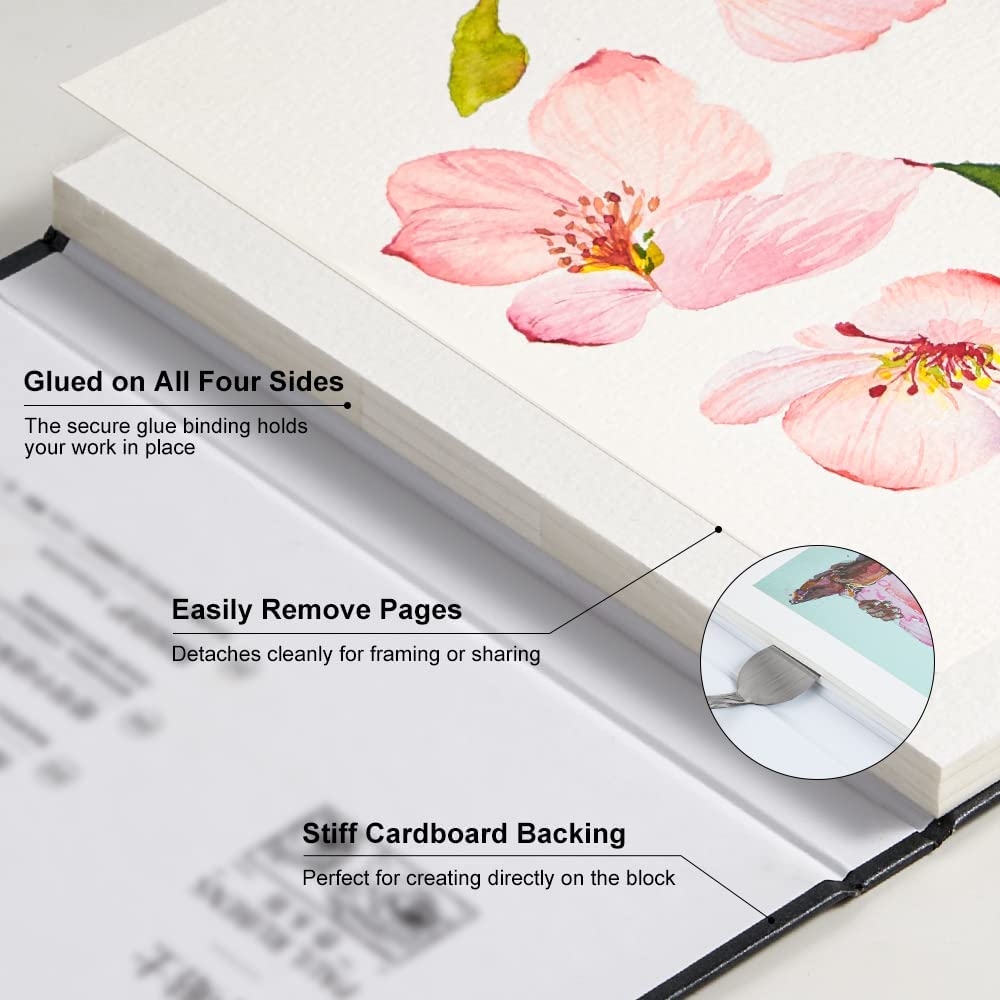 ポールアルバ水彩画ブック高吸収コールドプレス水彩紙スケッチブ - Ink Blotter Paper のレビューと価格