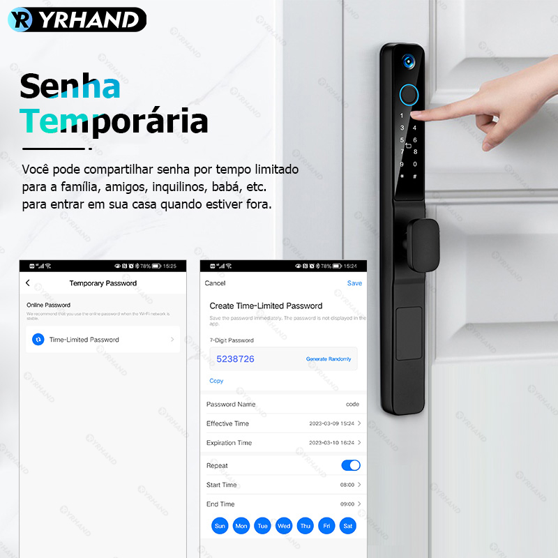 Yrhand-電子デジタルスマートドアロック,wifi,防水 - Letter Opener Brass のレビューと価格